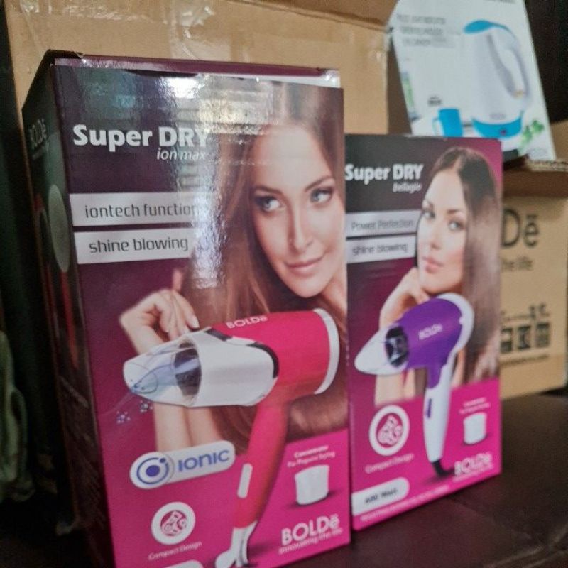 BOLDE Hair Dryer SUPER DRY BELLAGIO 600 WATT  [GARANSI RESMI] Best Quality