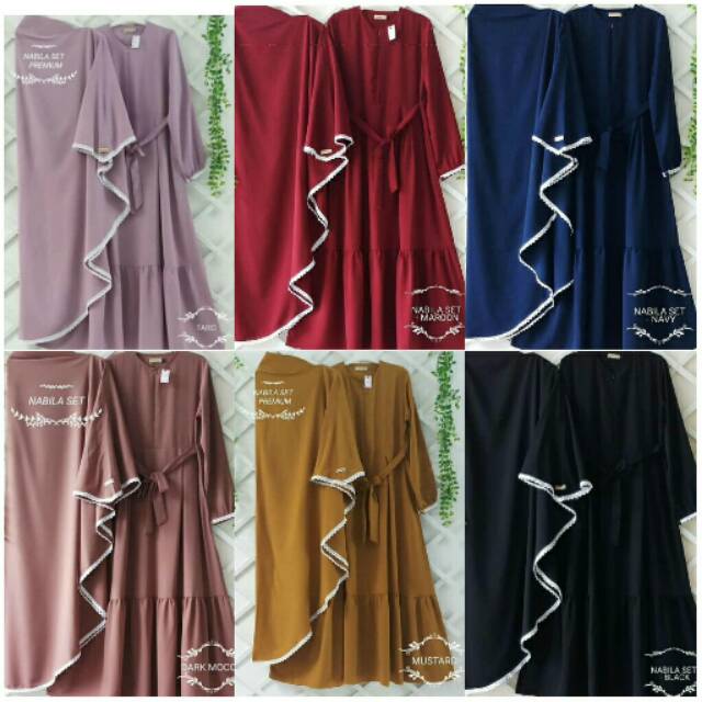 Nabila Gamis set v