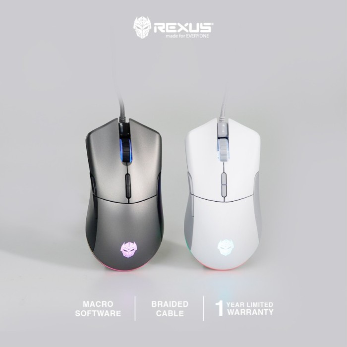 Mouse Gaming Xierra X15 Rexus Macro with RGB LED Light