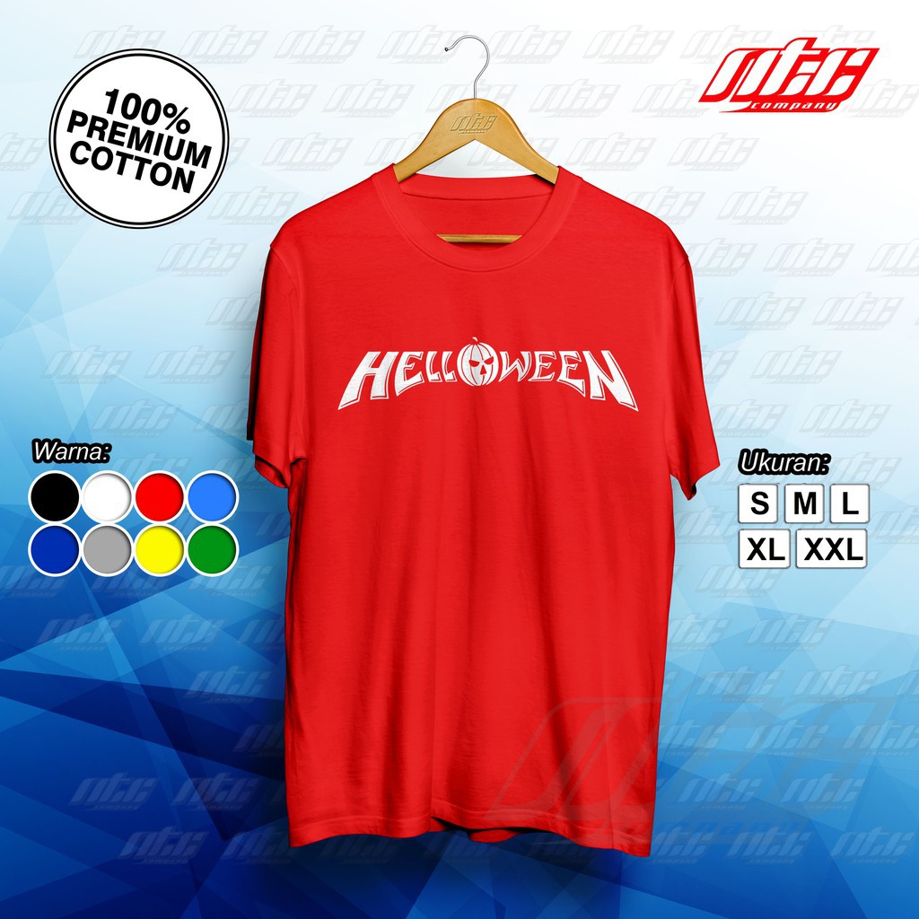 Kaos T Shirt Baju Logo Helloween Band Original Terbaru Mitra Shopee Indonesia