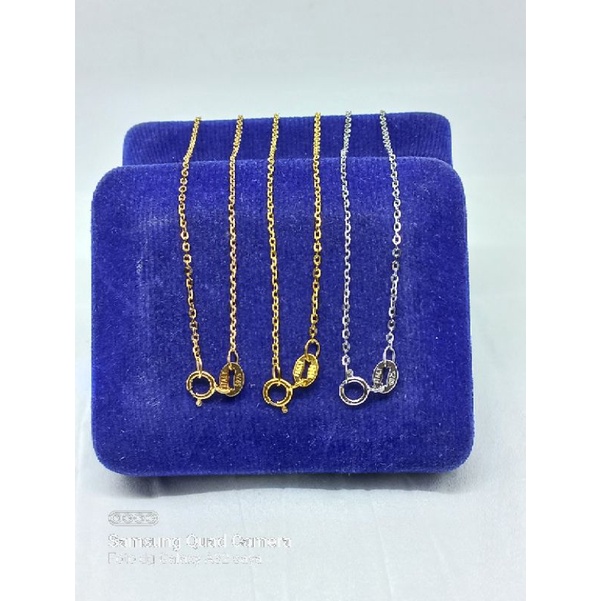 KALUNG PERAK ASLI SILVER 925 LAPIS EMAS/KALUNG RANTAI MINI NORI VENSY KECIL/ASLI SILVER/FASHION KALUNG