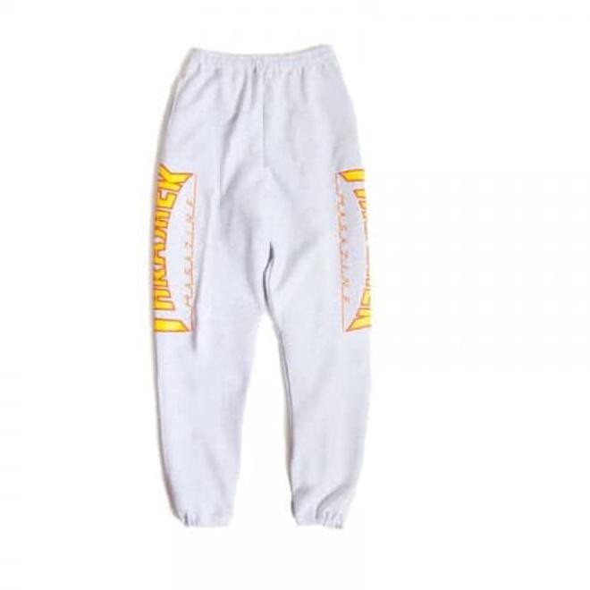 thrasher sweatpants flame