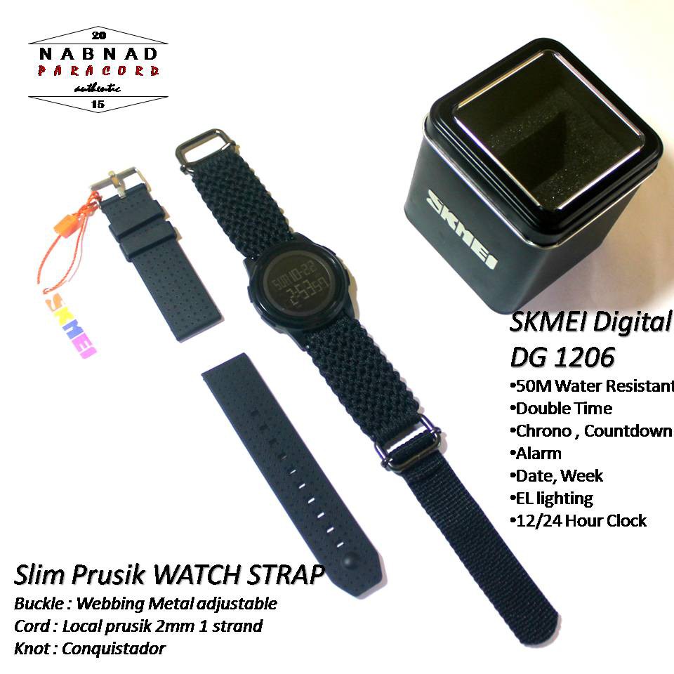 Jam Tangan Outdoor Skmei Dg 1206 Dengan Strap Paracord Thomgear Probolinggo Paiton