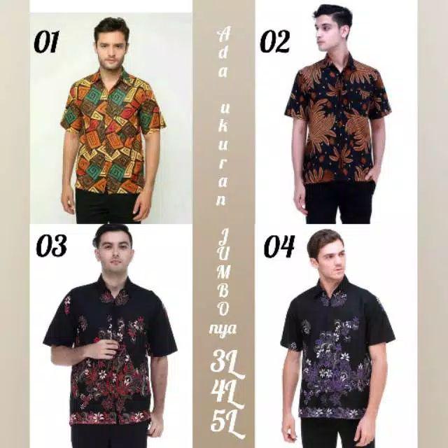 Size M L Xl Xxl Xxxl Bswart Batik Hrb026 Kenongo Hem Pendek Padi Pekalongan M L Xl Batik Pria Murah