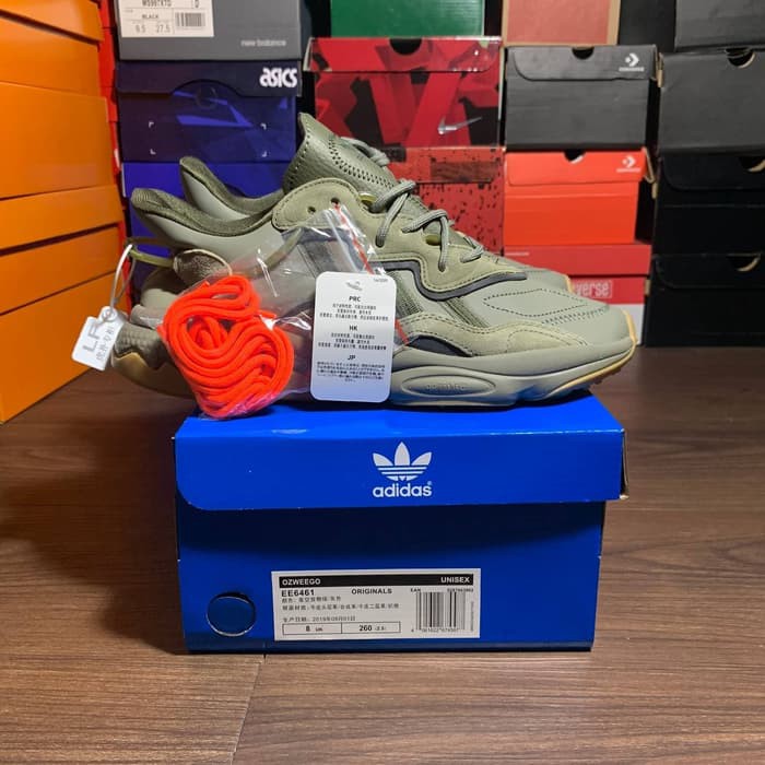 Sepatu Adidas Ozweego Adiprene Trace Olive Sport Import Original Running Terbaru