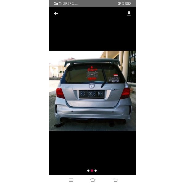 BODYKIT  full bemper JAZZ GD3 ADAPTASI MUGEN RS V2 2003-2006