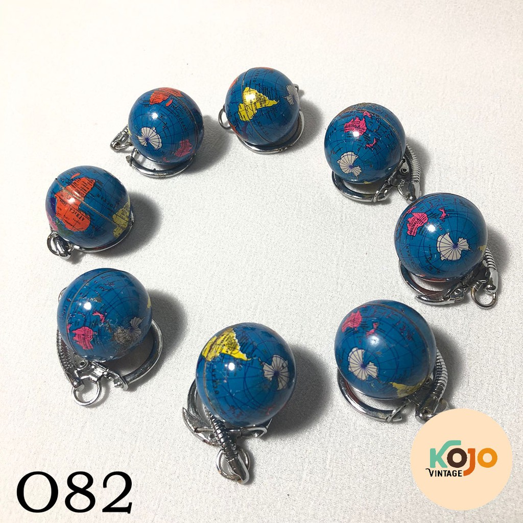 Gantungan Kunci Bola Dunia Jadul Vintage Unik Antik Antique