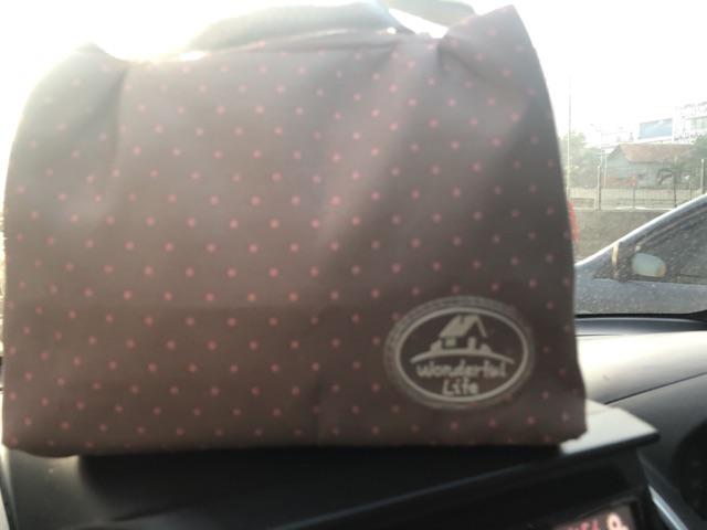 Iconic Insulated Lunch Bag Cooler Tas Bekal Makan Garis Dot Kupu -gn87