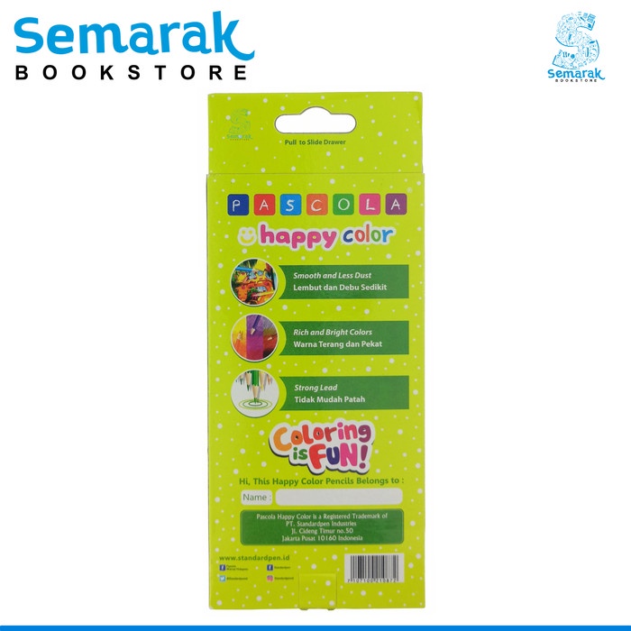 

Jualan Pensil Warna Pascola Happy Color 12 Warna Diskon