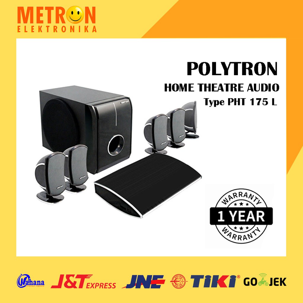 POLYTRON PHT 175 L / BLACK HITAM / HOME THEATRE AUDIO / PHT175L