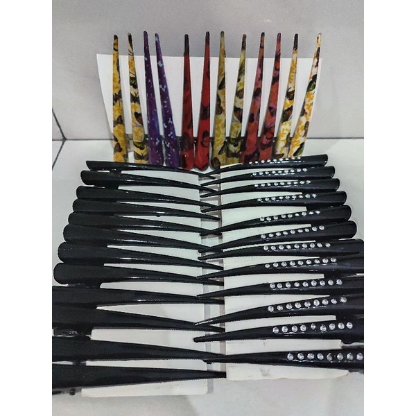 1 Pc Jepitan rambut model bebek JUMBO 13cm polos warna warni besar jepit buaya salon besar satuan