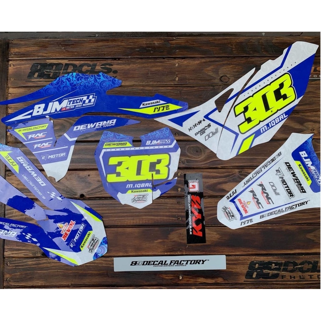 (PREMIUM) DECAL KLX GORDON / STIKER DECAL KLX GORDON / DESAIN TERBARU - KLX00001