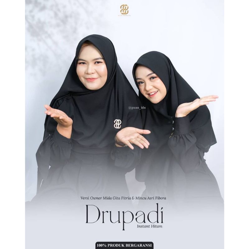Hijab instan drupadi standard by puan. Idn