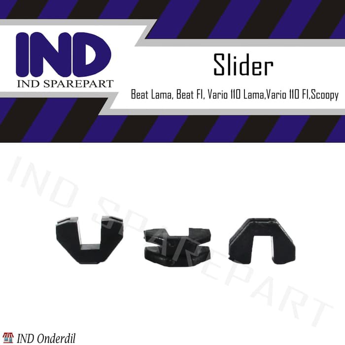 IND Onderdil Klip Slider-Slide Tutup Rumah Roller Set Beat-FI/Vario Techno 110 CBS-FI/Scoopy/Spacy
