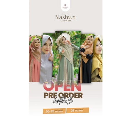 NASHWA GAMIS SET BY MOSLEM DAILY (PRE ORDER)