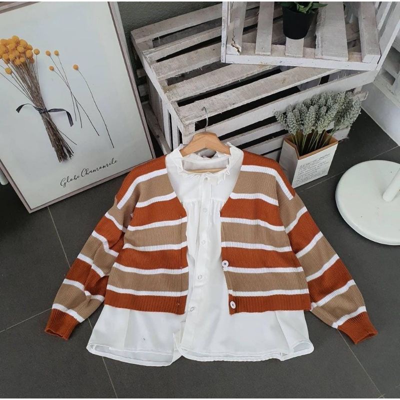 Windy outer rajut casual fashion wanita remaja