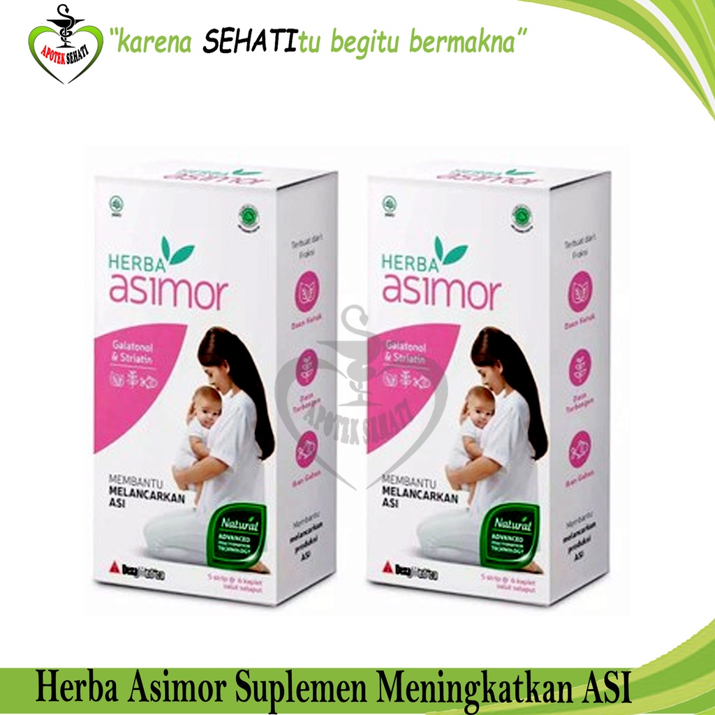 Herba Asimor 30 Kaplet Ekstrak Daun Katuk Asi Booster Pelancar Susu Ibu