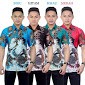 Hem Batik Remekan #4 - Baju Kemeja Batik Pria Lengan Pendek - Biru Muda, M