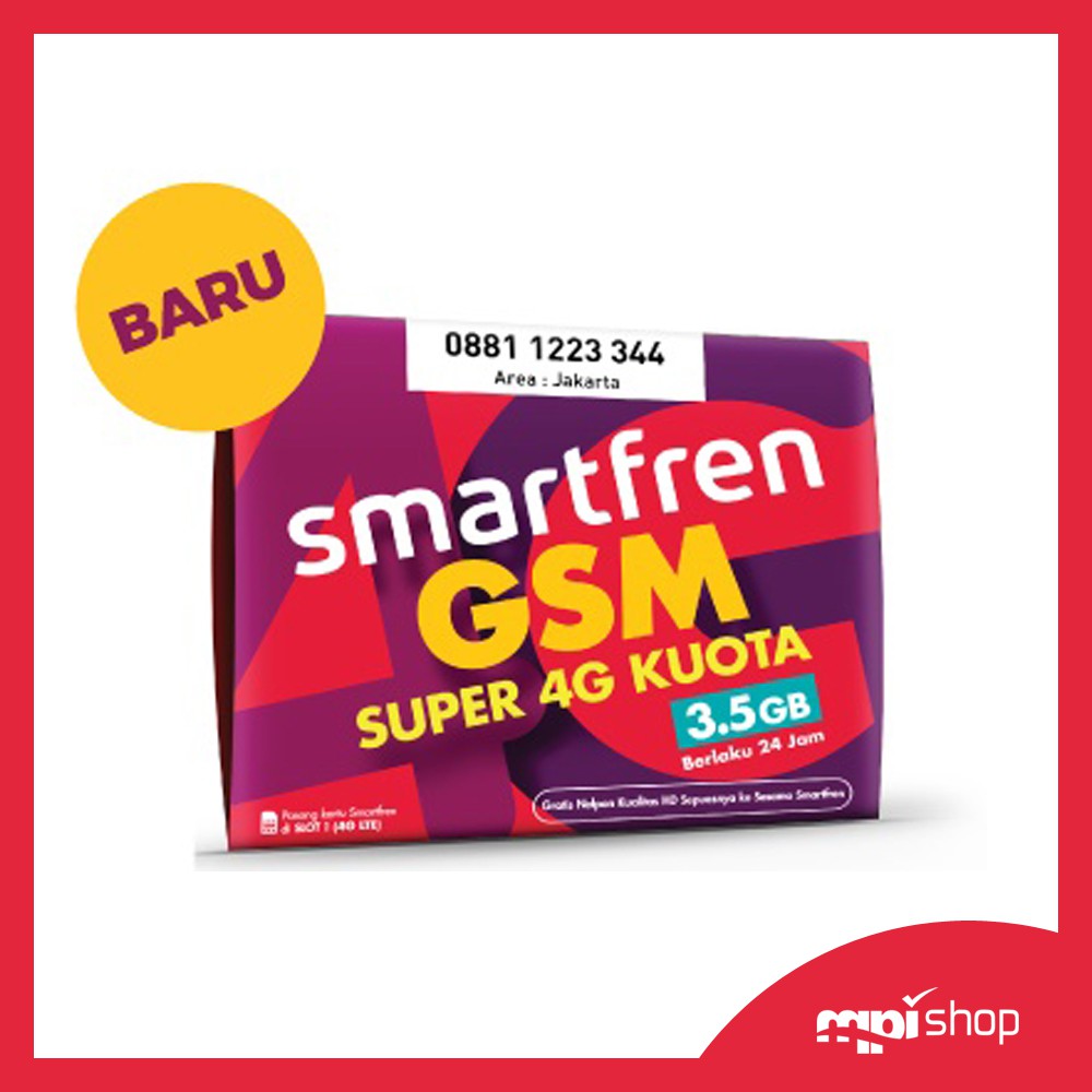 SMARTFREN Super 4G Kuota ( Perdana Data ) - 3.5 GB