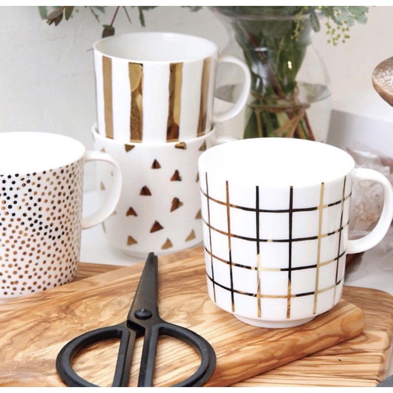 Saint James Mug Set 4pcs Karen White Gold Ceramic cangkir st james