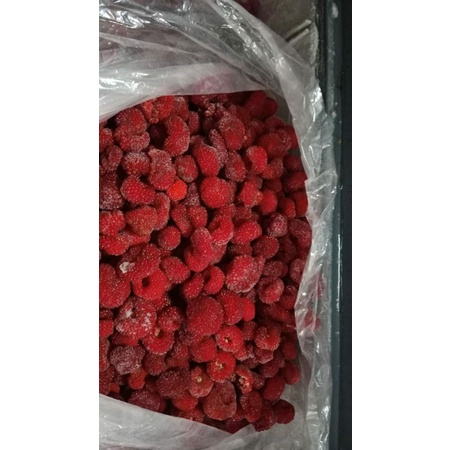 

frozen raspberry