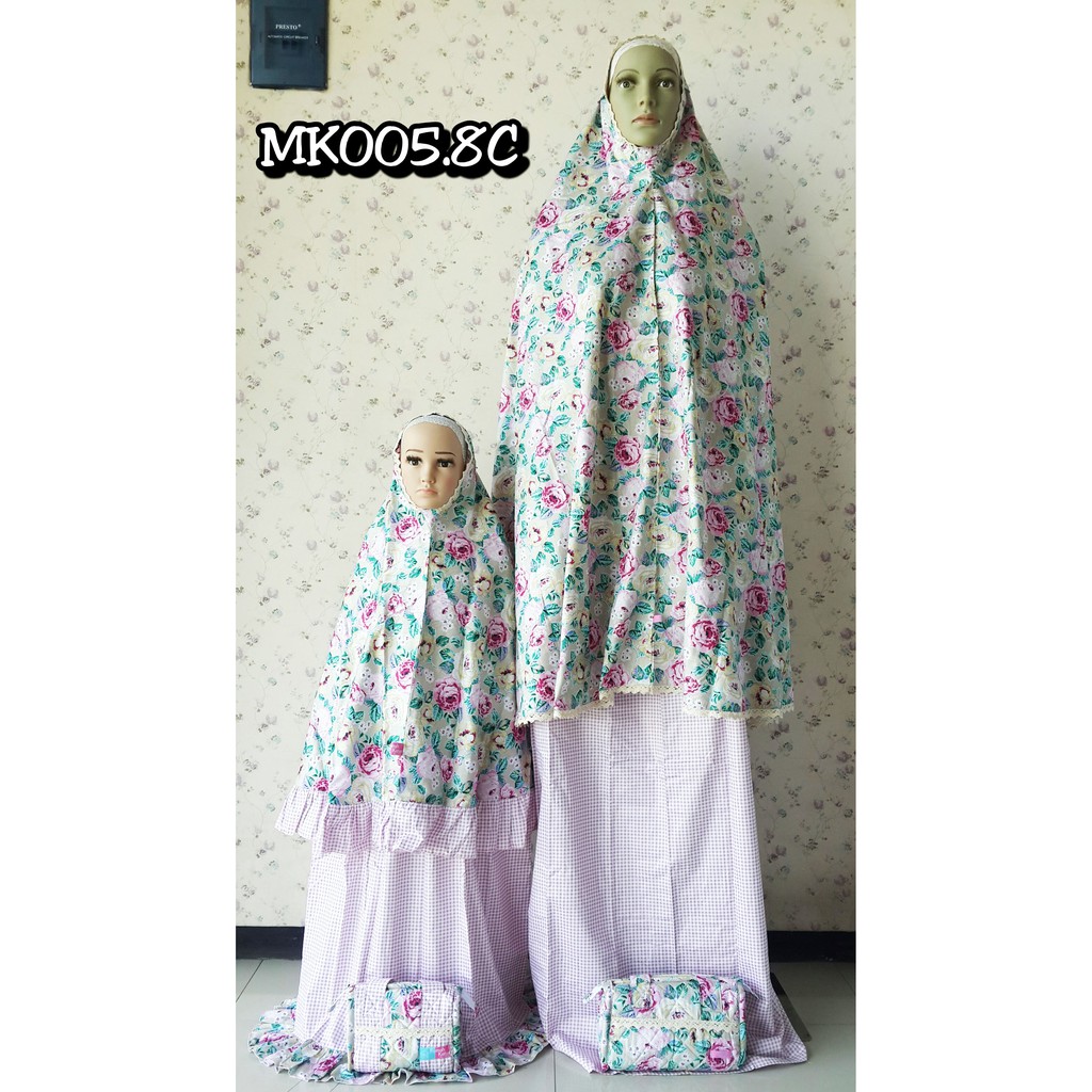 mukenah couple ibu anak / mukenah anak dan ibu / mukenah ibu dan anak 2 tahun
