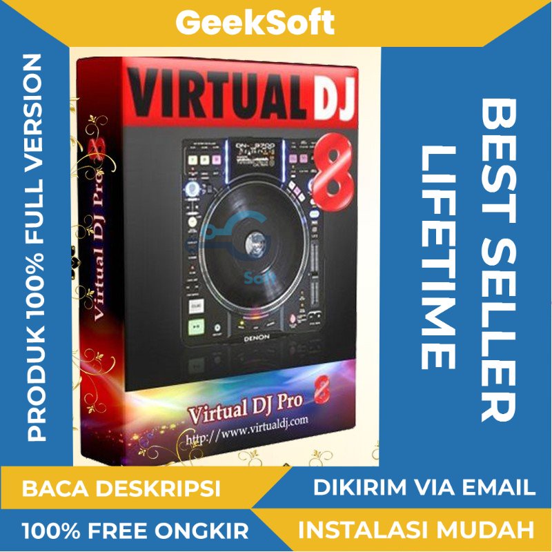 [FULL VERSION] Virtual DJ Pro 2021 Pro Lifetime - Aplikasi DJ Profesional untuk Menciptakan Memutar Musik Mixing Audio dan Menyinkronkan Beat dengan Mudah