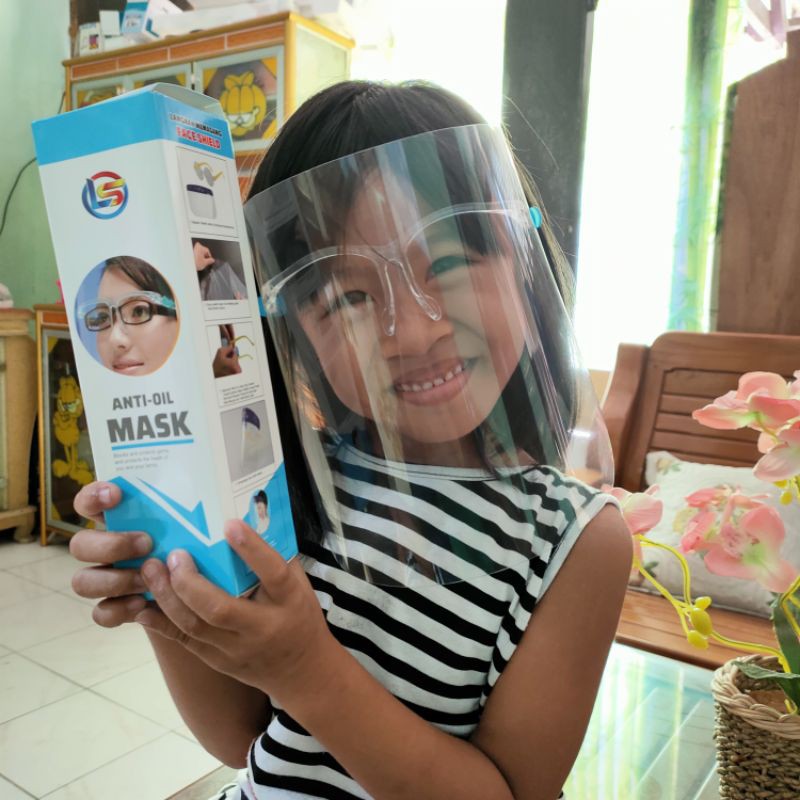 FACESHIELD PELINDUNG CORONA ANAK DAN DEWASA ORIGINAL