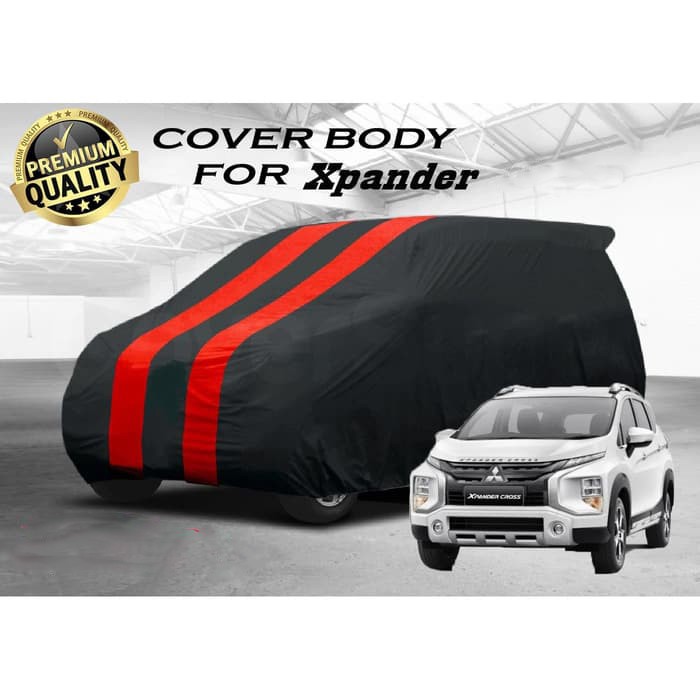 Sarung Mobil Body Cover 2 Warna Merah Hitam Mitsubishi Xpander