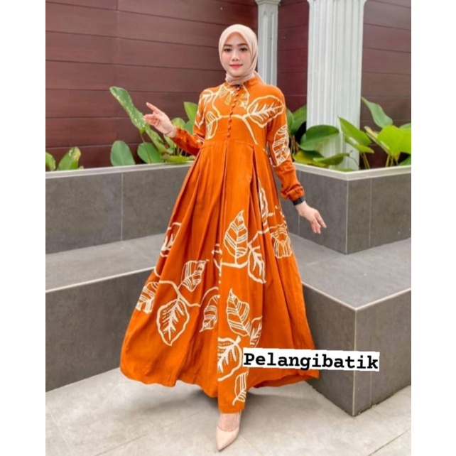 Gamis Twill Ori Candi Mekar Busui Friendly Gamis Twill premium