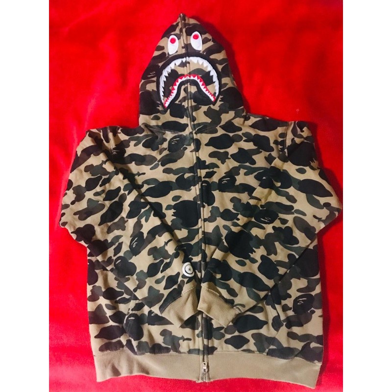 ZIPPER / HOODIE A BATHING APE BAPE CAMO BEKAS / SECOND MIRROR 1:1