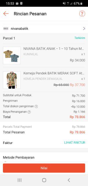 Nivana Batik Anak - 1 - 10 Tahun Mega Kuning & Biru Toska Atasan Bayi Balita Kid Fashion Cowok Laki
