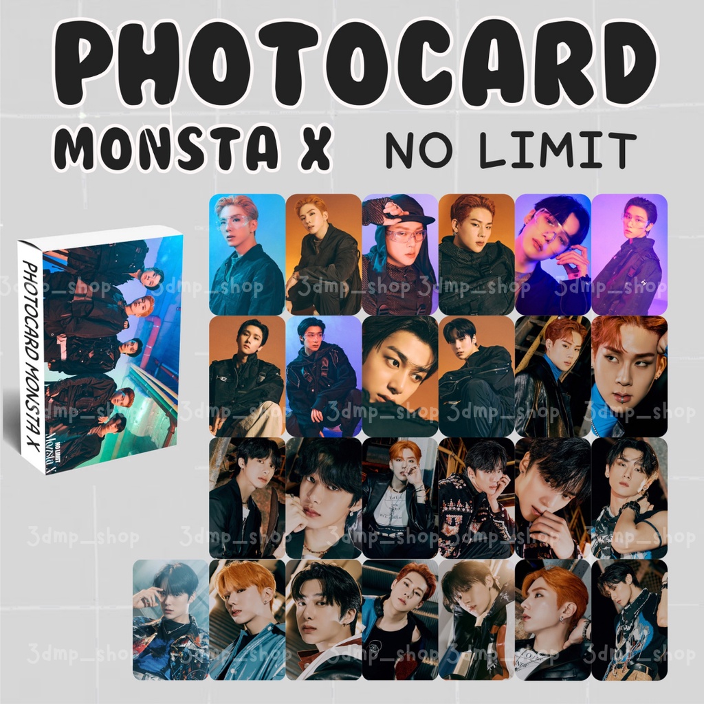 [25 lembar] Photocard lomo photo card monsta x monstax follow fatal shape of love