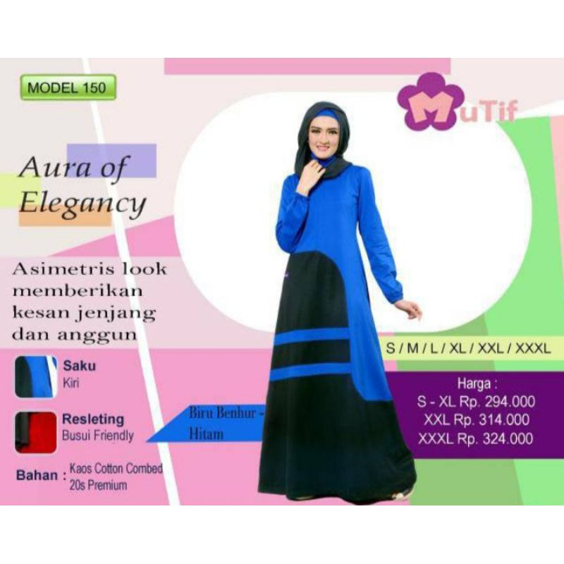 Baju Busana Muslim Wanita Gamis Merk Mutif