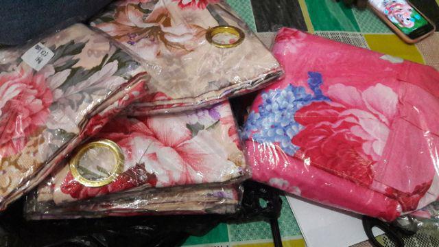 Gorden Tirai Homemade Smokring Motif Caramel