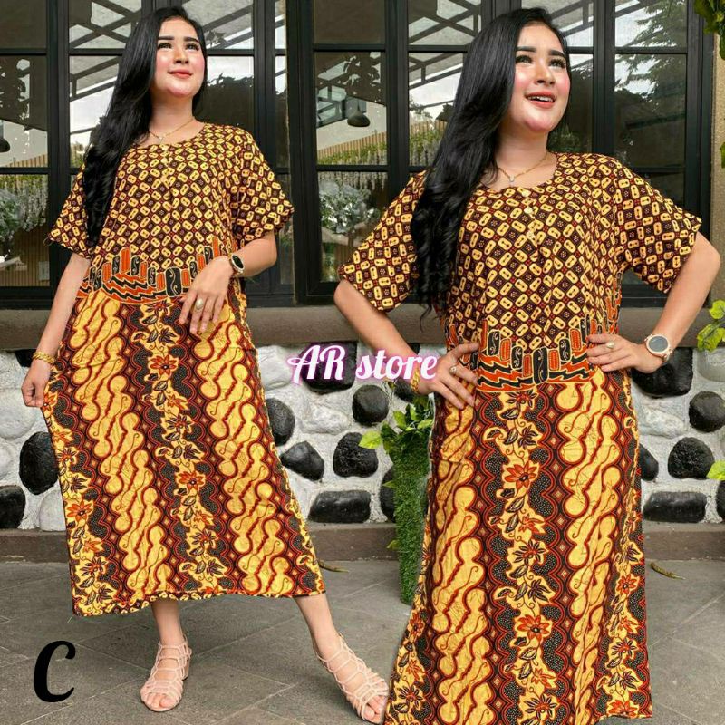 Daster Batik Sogan Busui-santung tebal-murah