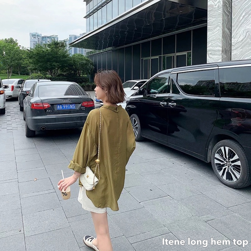 Itene long hem top -Thejanclothes