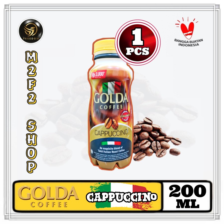 

Kopi Golda Coffee Cappuccino Botol Pet - 200 ml (Kemasan Satuan)