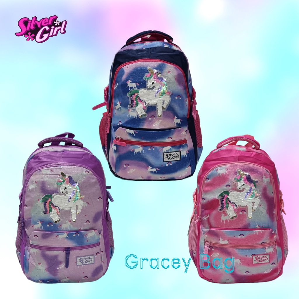 GB-71995E Tas Ransel Anak Perempuan / Remaja Silvergirl