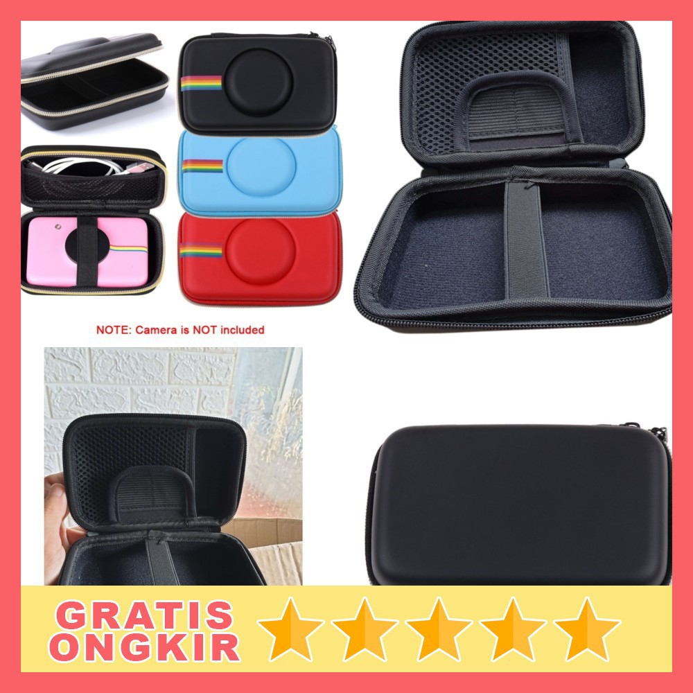 Tas Kamera EVA Case PU Leather Bag for Polaroid Snap Touch - CS089 - Black