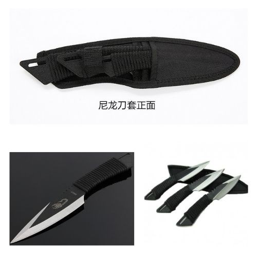 Pisau Lempar Survival Tool Self Defense Blade Throwing 3 Pcs 111153