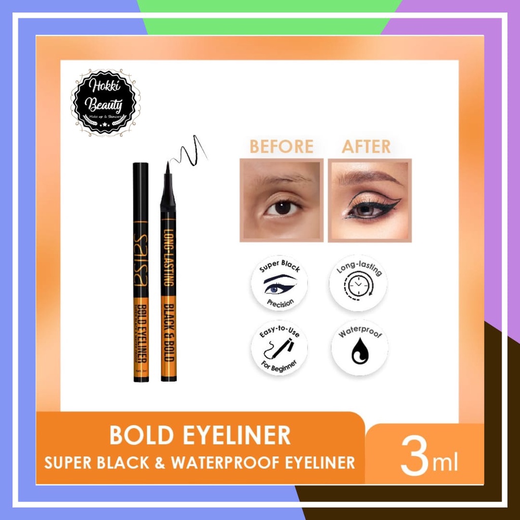 SALSA Master Eyeliner - Black Pen Eyeliner