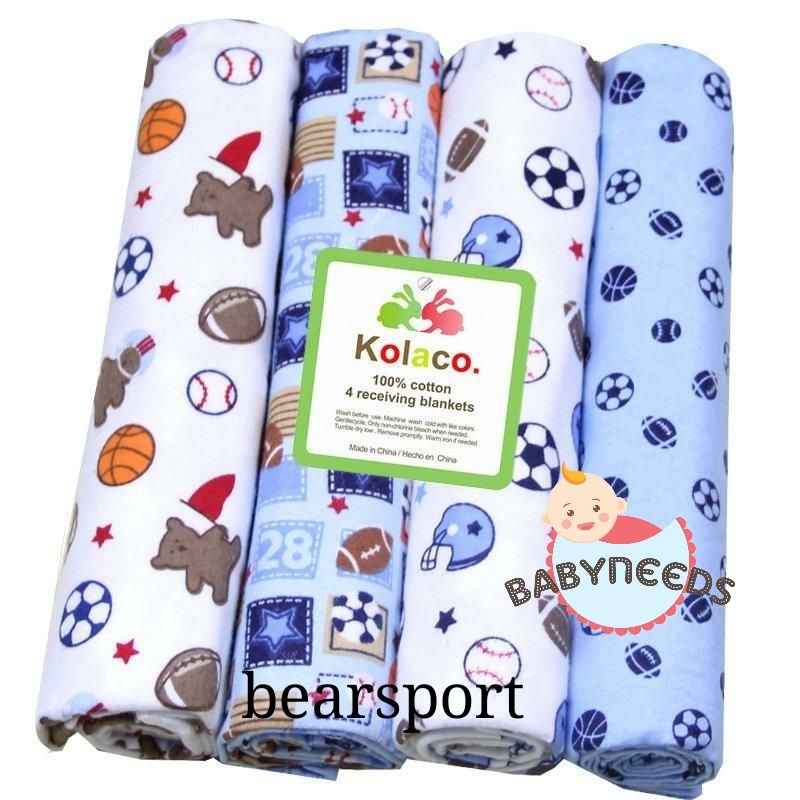 PILIH MOTIF Bedong 4in1 Besar / Bedong Jumbo / Just To You / Kolaco flower cart Selimut bayi 4in1 Flanel isi 4