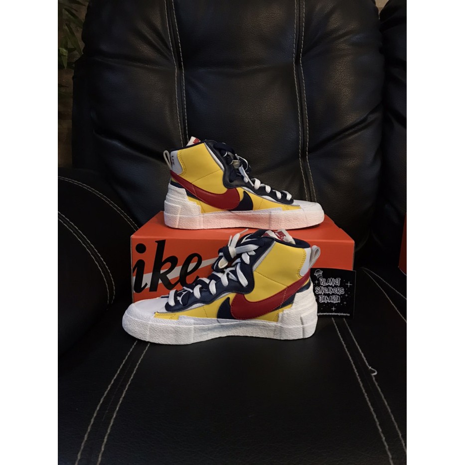 Nike Blazer Mid x Sacai Snow Beach Varsity Red Original BNIB