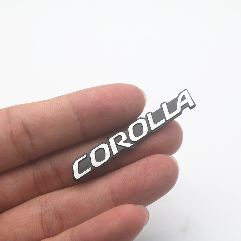 4pcs Stiker Dekorasi audio Bahan aluminum Untuk Toyota Corolla