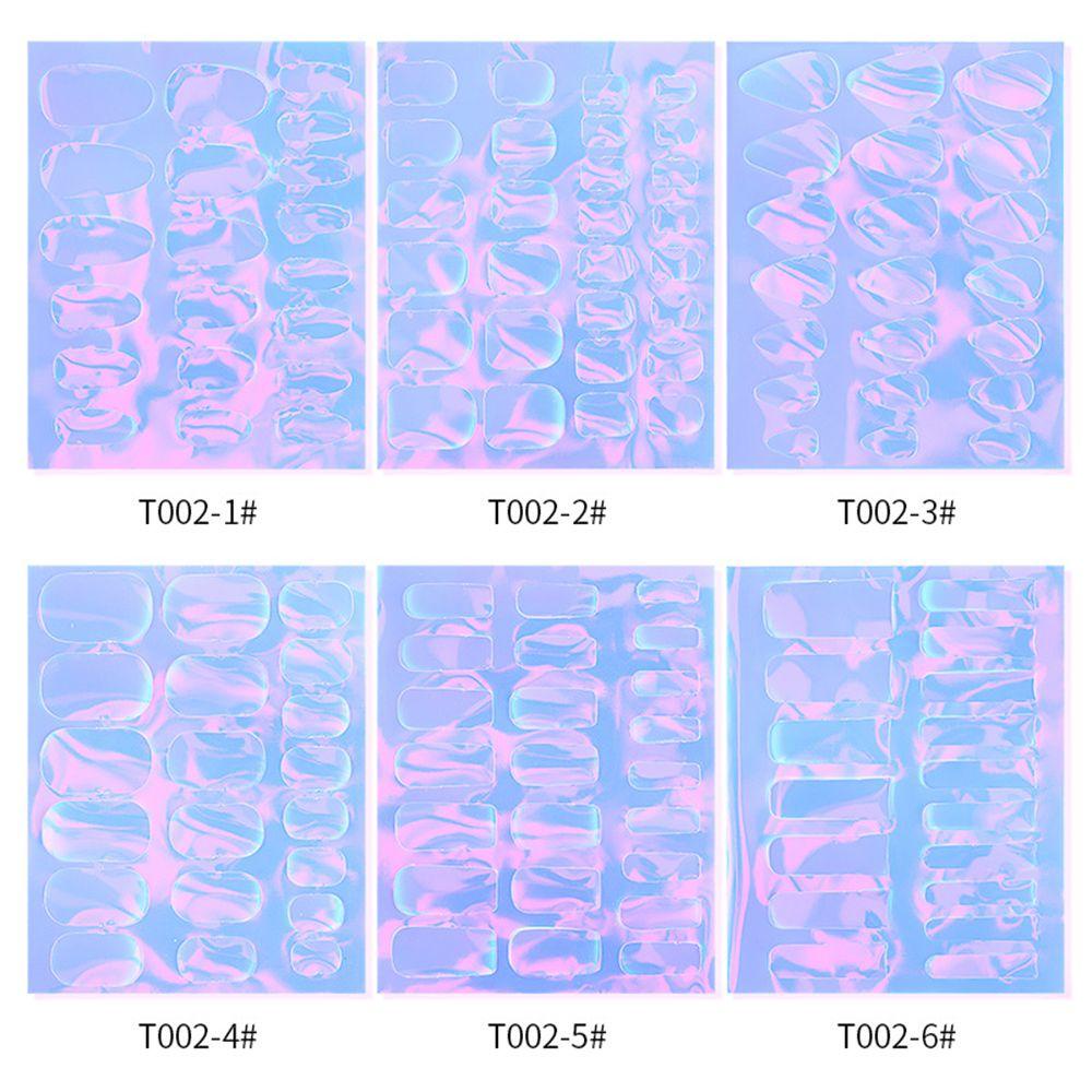Rebuy Aurora Ice Cube Nail Foils Sparkling Girls Manicure Laser Candy Paper Cellophane Kertas