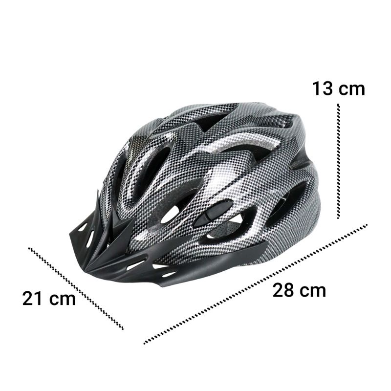 TaffSPORT Helm Sepeda Bicycle Road Bike Helmet EPS Foam PVC Shell - WX022 - Black