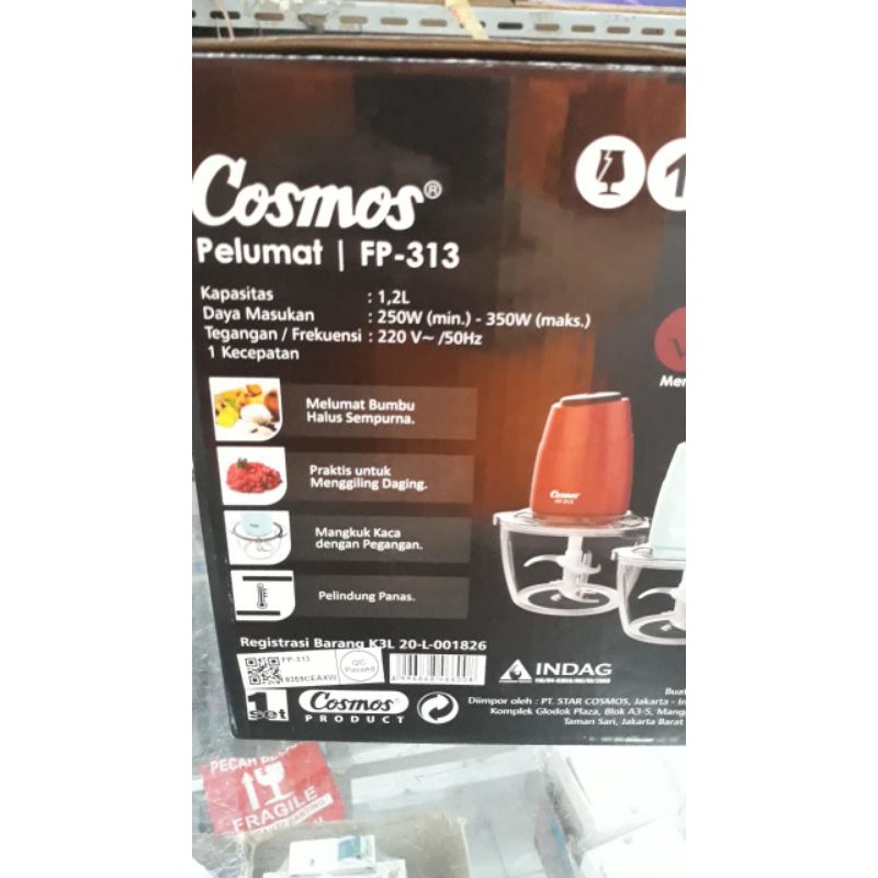 Blender, chopper, food processor Cosmos FP313