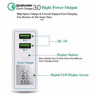 CHARGER 2 USB X7B 2 USB FAST CHARGING QUALCOMM 3.0
