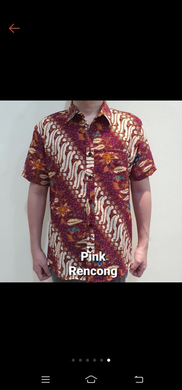 Kemeja Batik Prada Dewasa Lengan Pendek Premium Jumbo